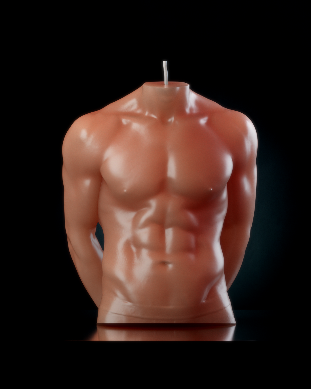 Body Erkek Vücut Mum Dekoratif Obje