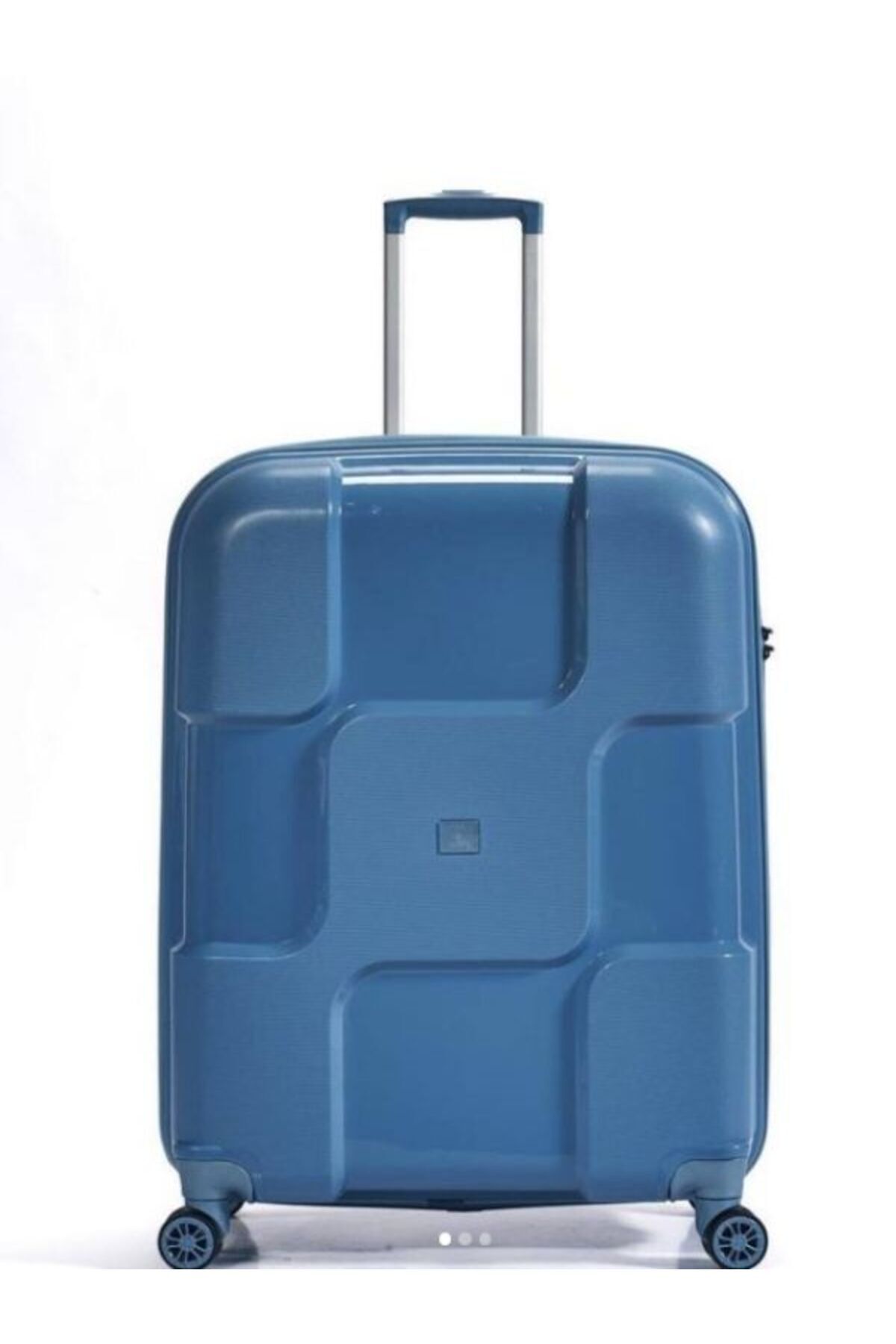 Poliplan Kırılmaz Kabin Boy Valiz Mavi