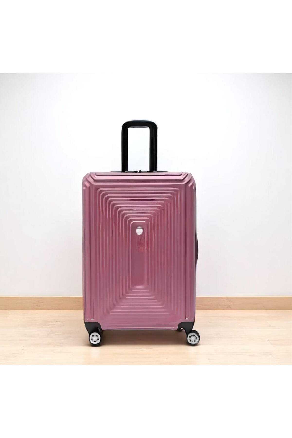 ABS Dayanıklı Kırılmaz Orta Boy Valiz Pembe