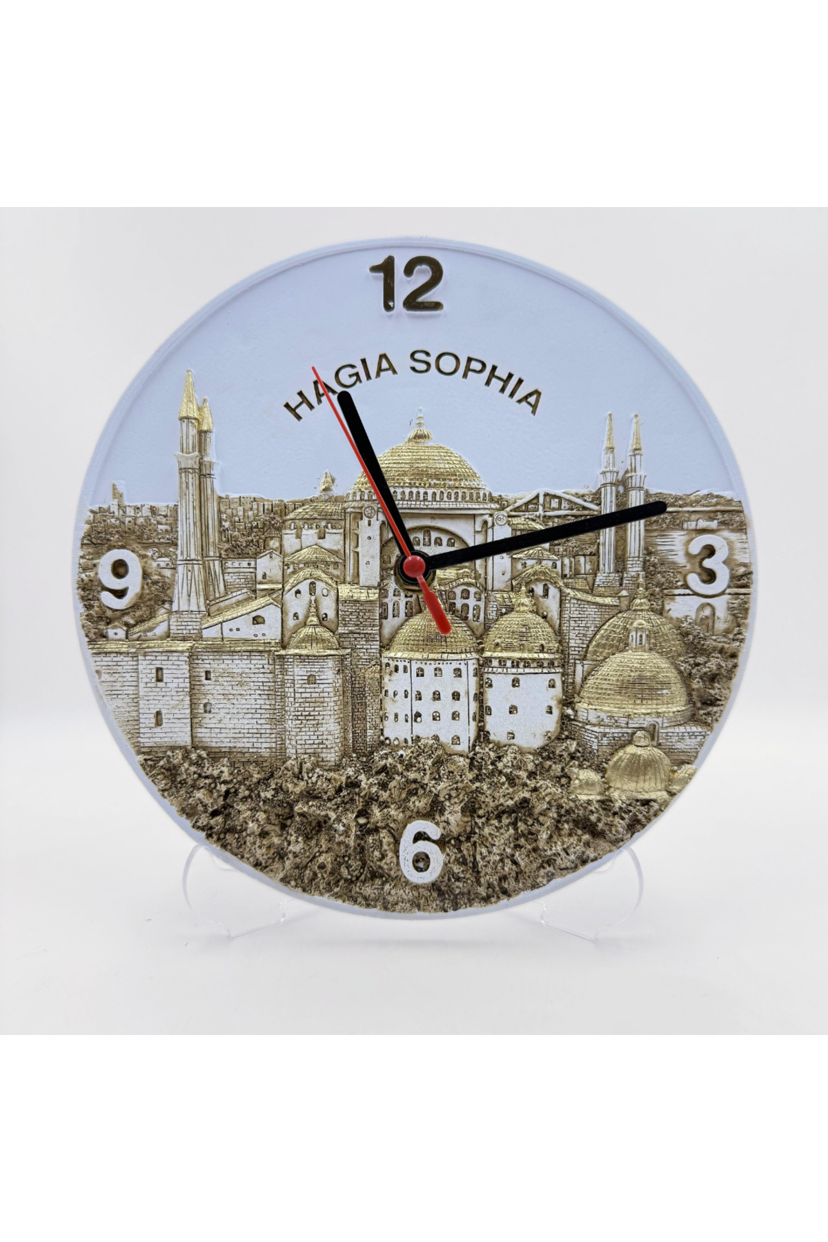 Ayasofya Kabartmalı Dekoratif Masa ve Duvar Saati