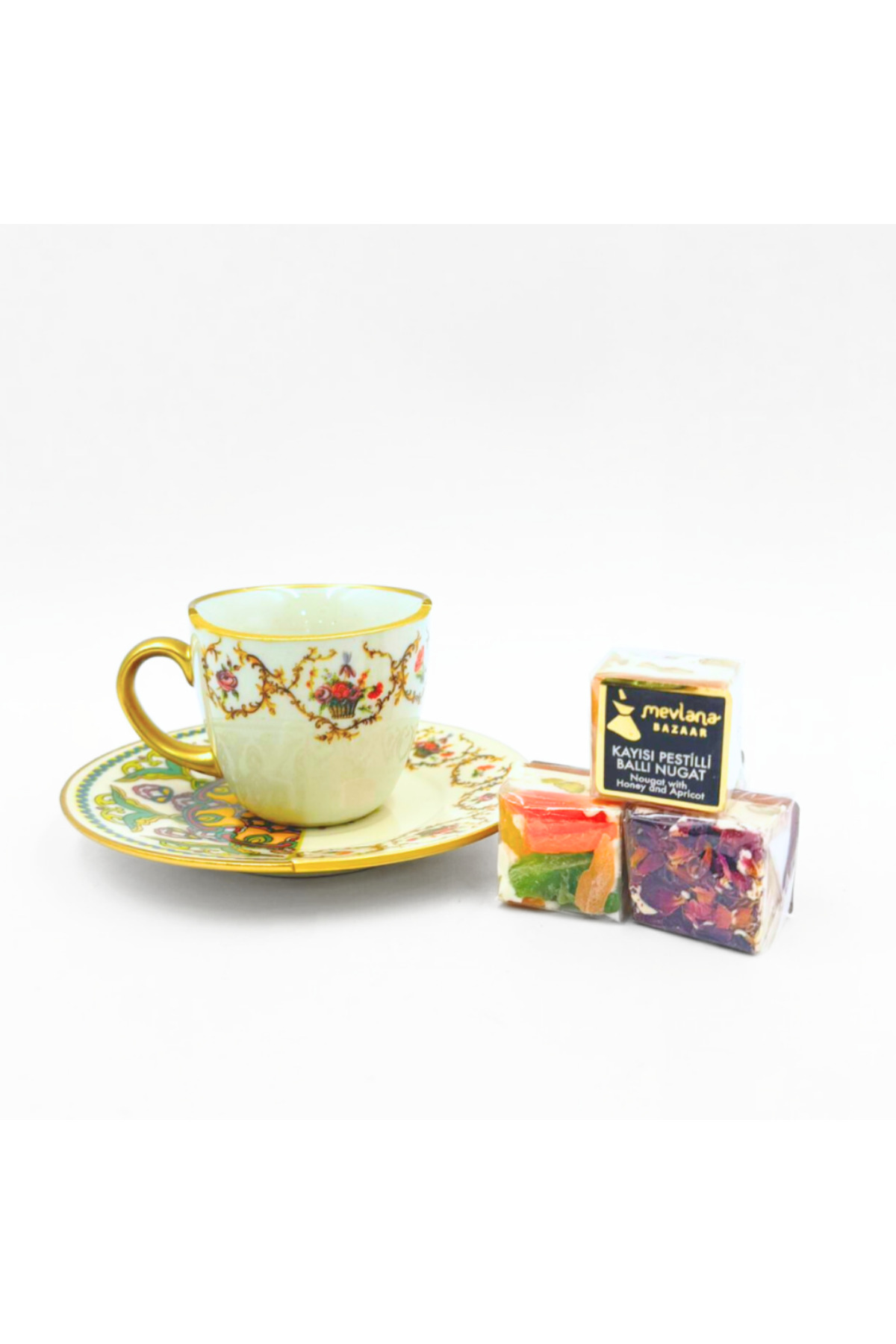 İki Desenli Verde 6’lı Kahve Takımı