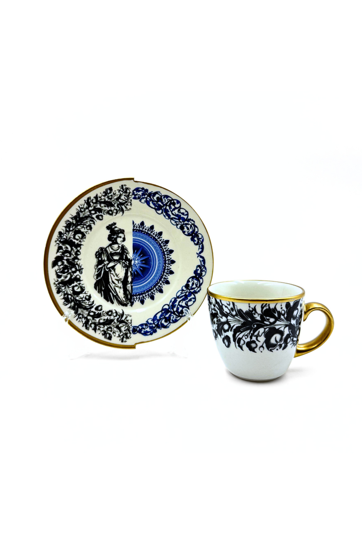 İki Desenli Artemis Serisi 6’lı Kahve Takımı