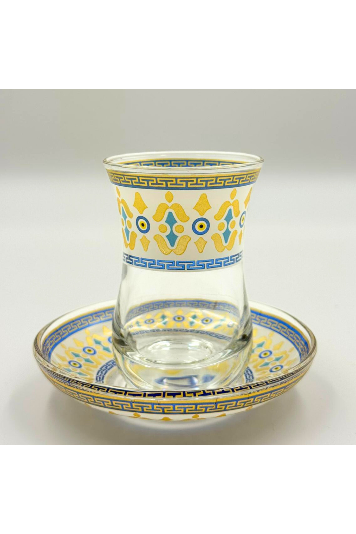 Altın Yaldızlı 6 Kişilik Çay Bardağı Seti