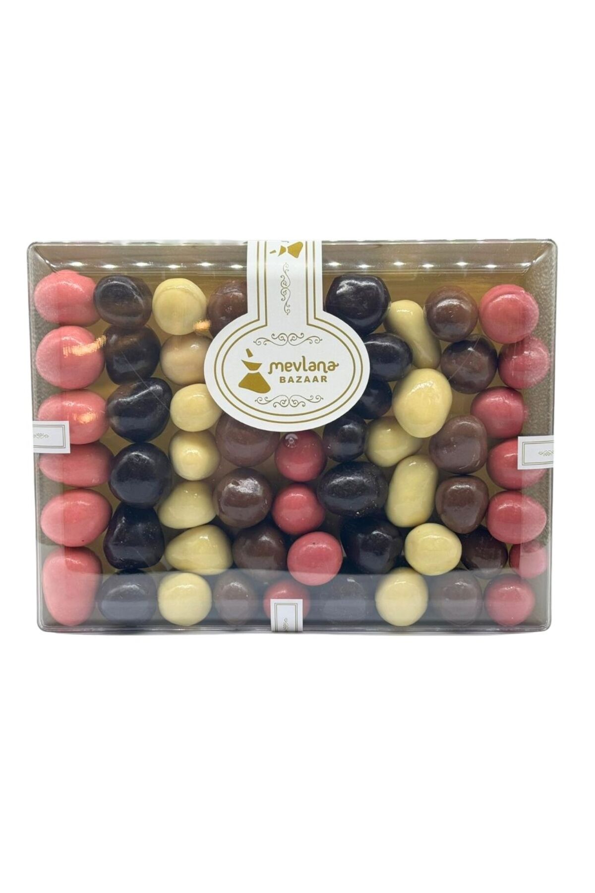 Bitter-Sütlü-Beyaz-Çilekli Karışık Çikolatalı Draje 1000 GR