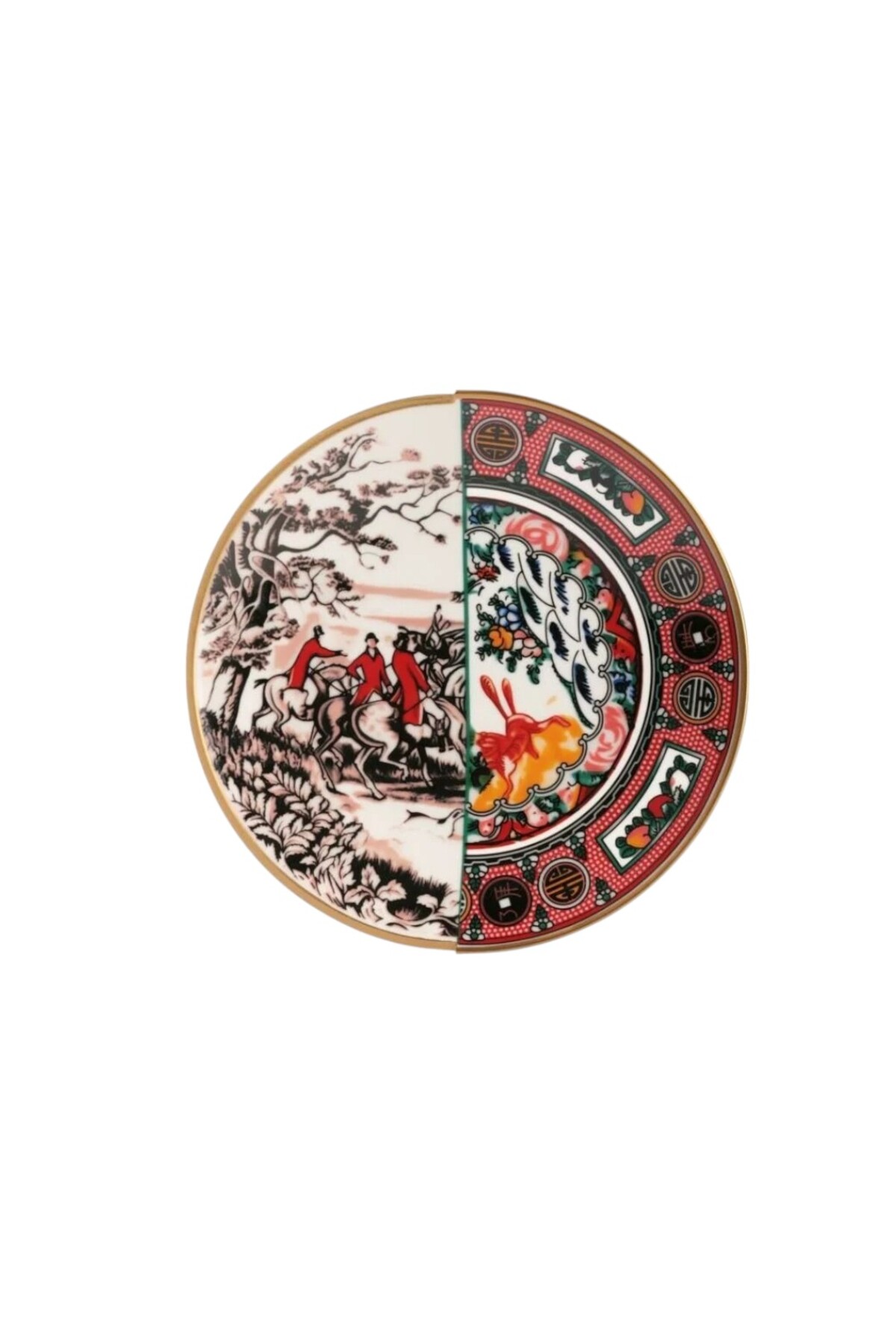 İki Desenli Martin 6'lı Servis Tabağı