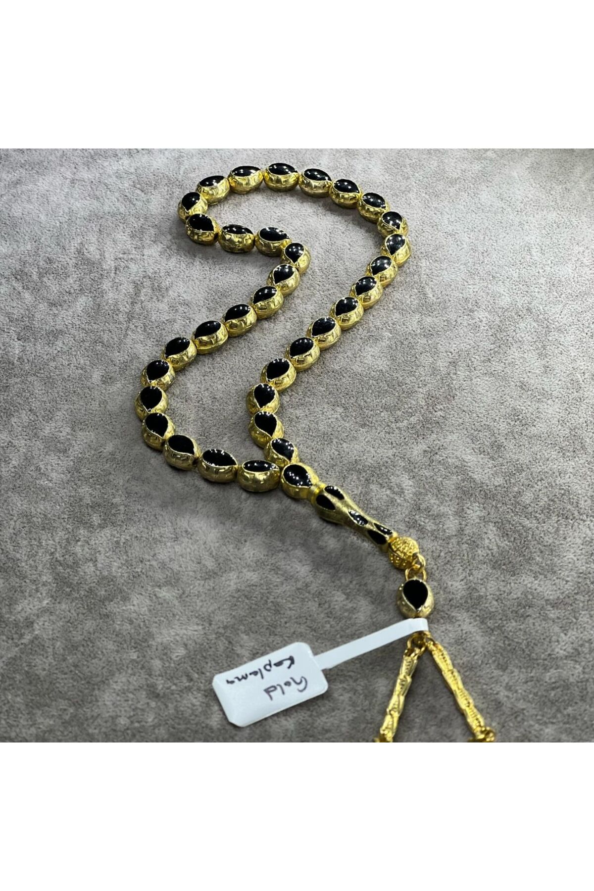 Gold Kaplama Çelik Tesbih 20 CM