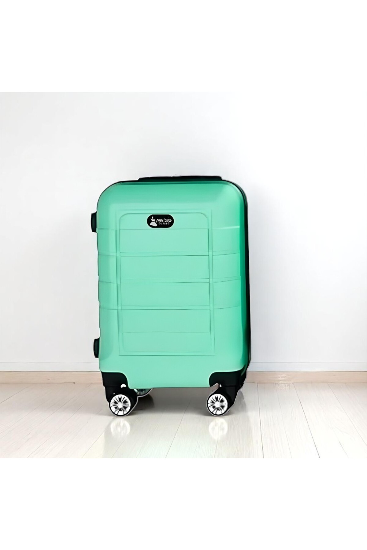 PC ve ABS Sert Yanlı Kabin Boy Valiz Turkuaz