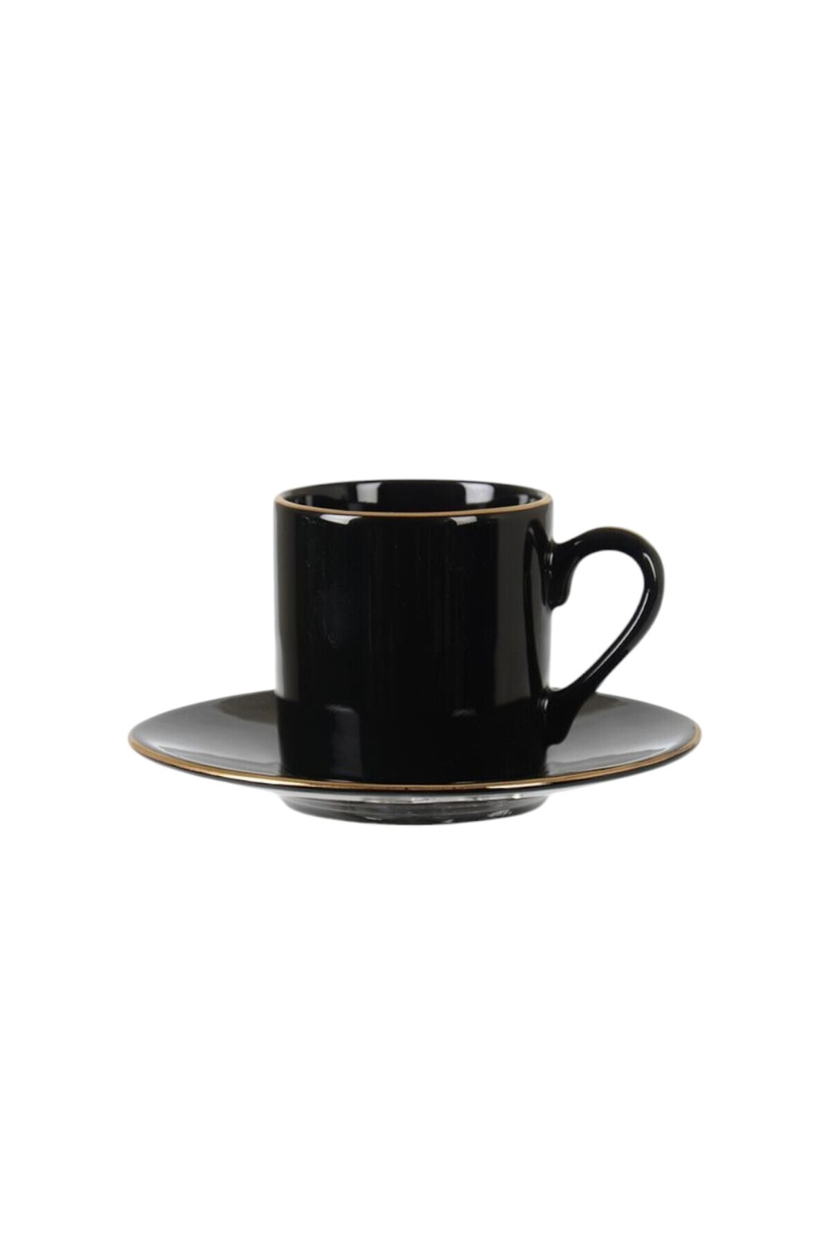 Siyah 6'lı Kahve Fincan Takımı