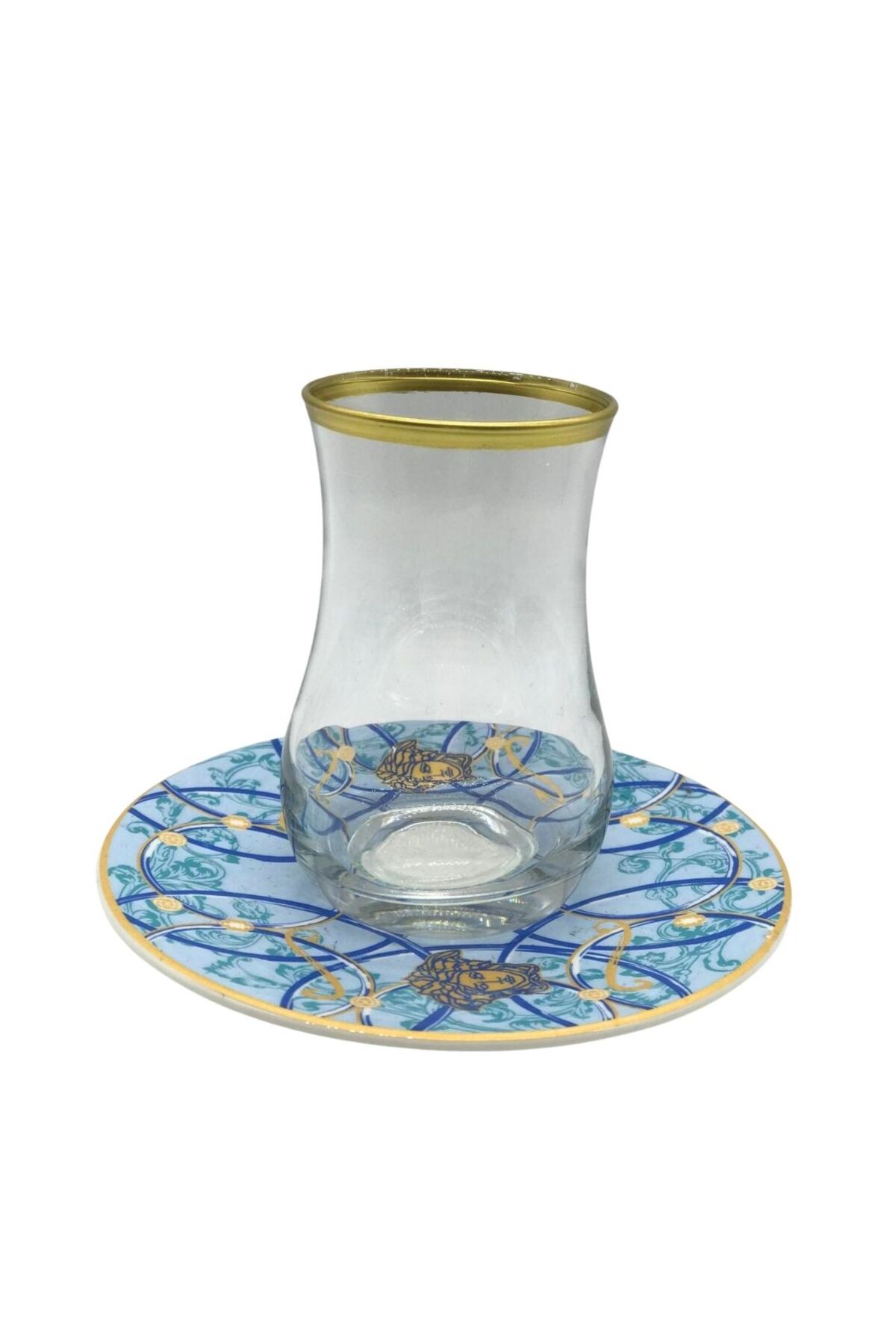 Desenli 6 Kişilik Çay Bardağı Seti