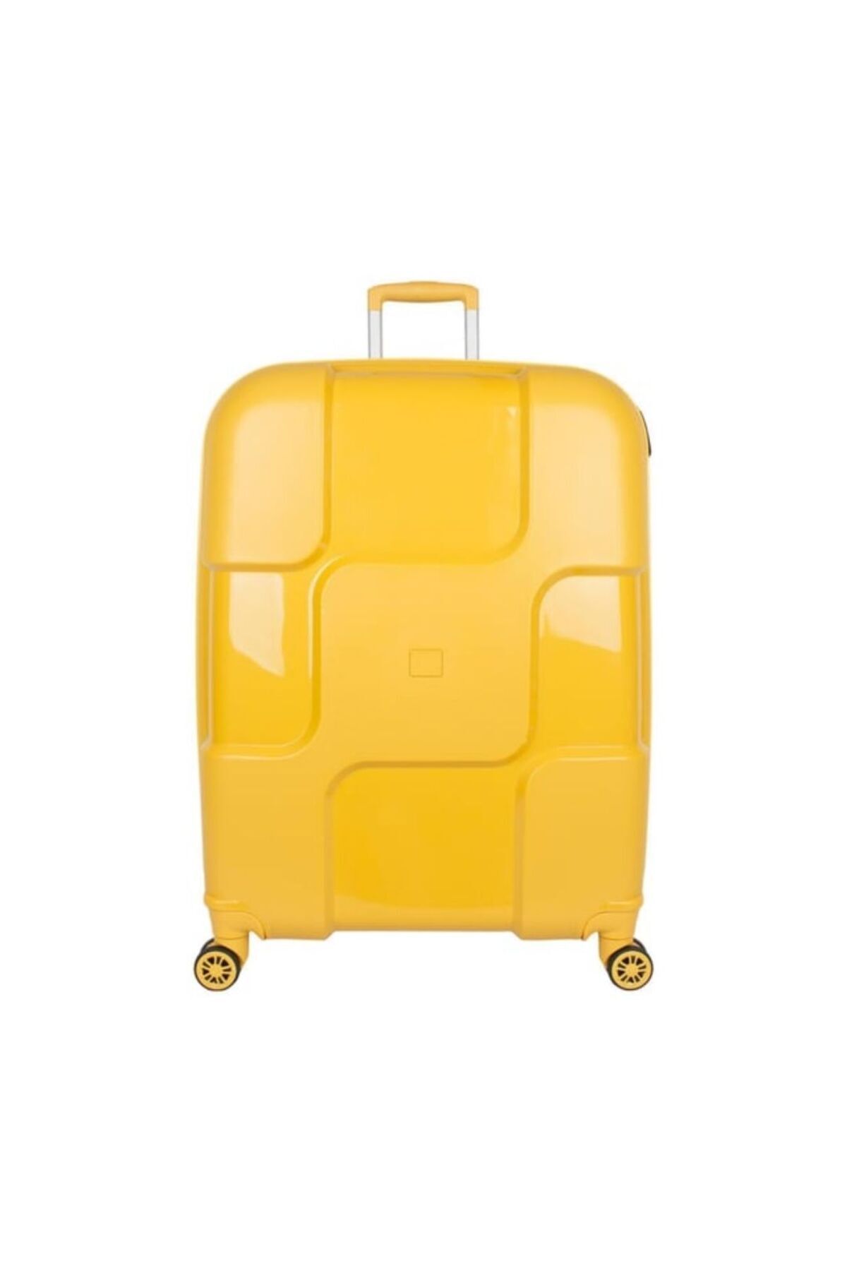 Poliplan Kırılmaz Büyük Boy Valiz Sarı