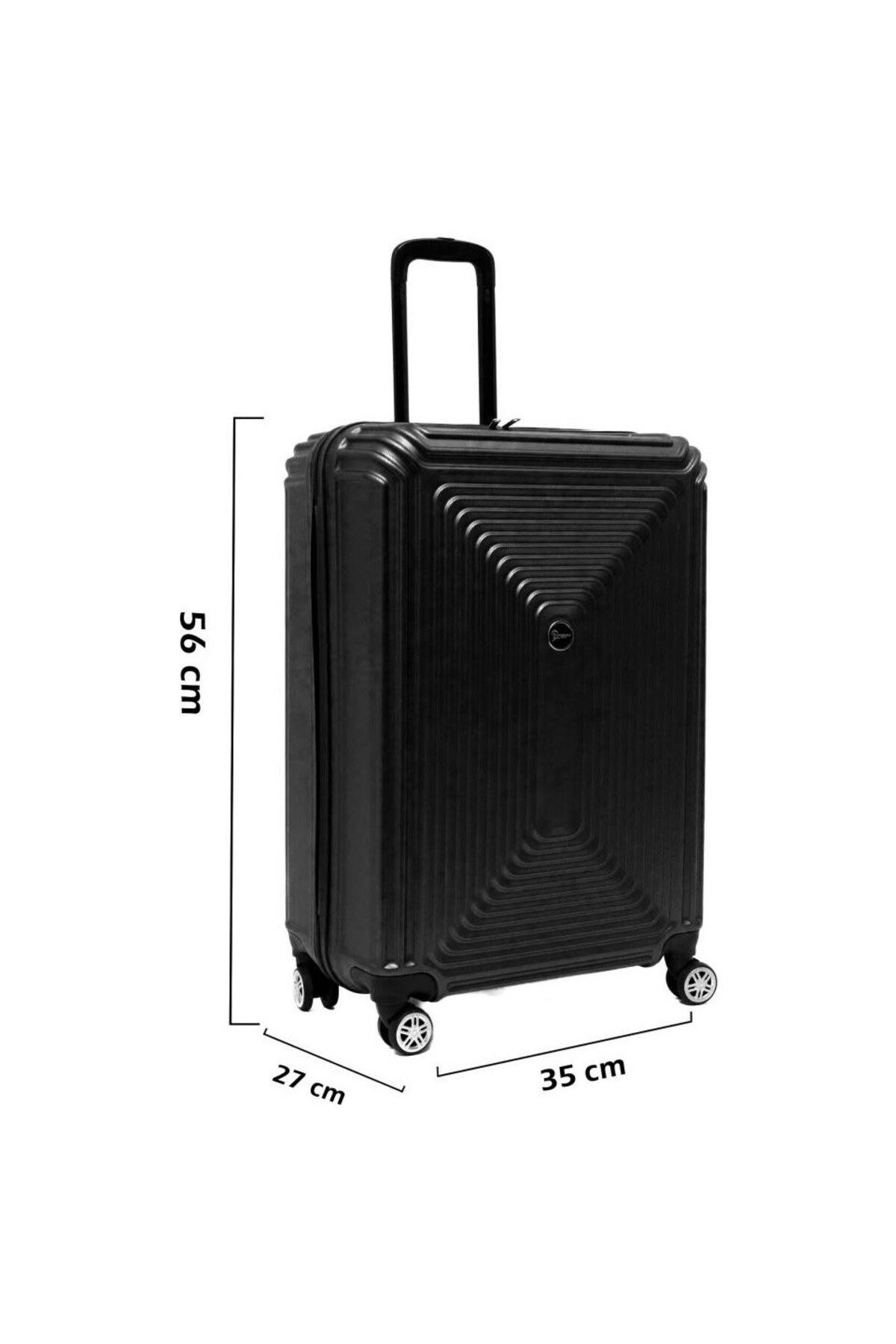 ABS Dayanıklı Kırılmaz Orta Boy Valiz Siyah
